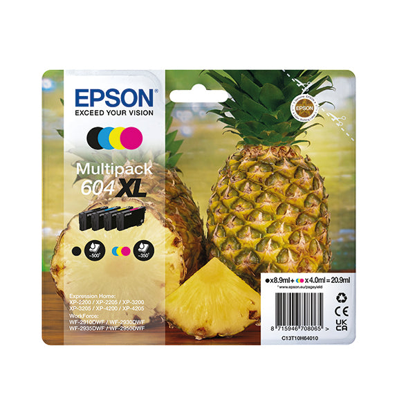 Epson 604XL Ink Cartridge HY Pineapple Multipack CMYK C13T10H64010