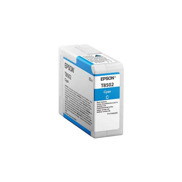 Epson T8502 Ink Cartridge 80ml Cyan C13T850200