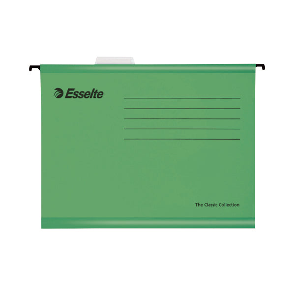 Esselte Classic A4 Green Suspension File (Pack of 25) 90318