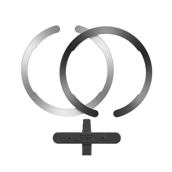ESR HaloLock Universal Ring Silver/Black (Pack of 2) 2Z515