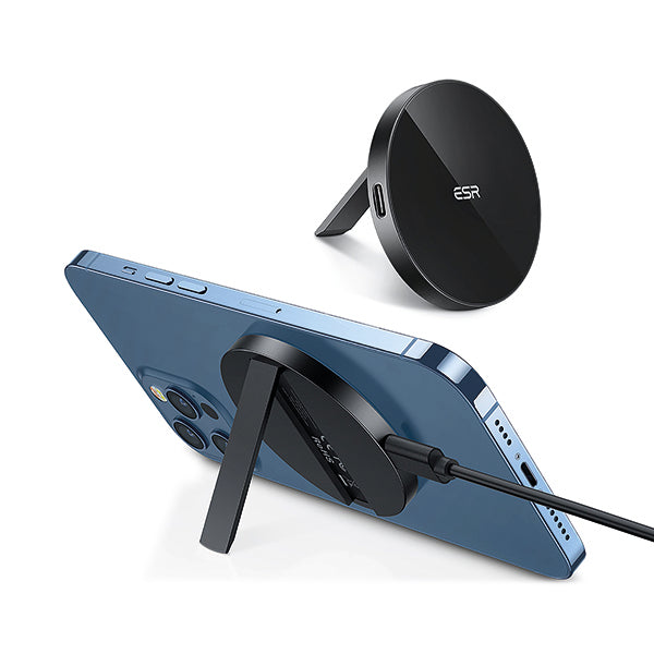 ESR HaloLock Kickstand Wireless Charger MagSafe Compatible Black 2C515AB