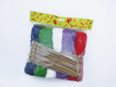 Sets Of 10 Balls Of Wool & 10 Needles