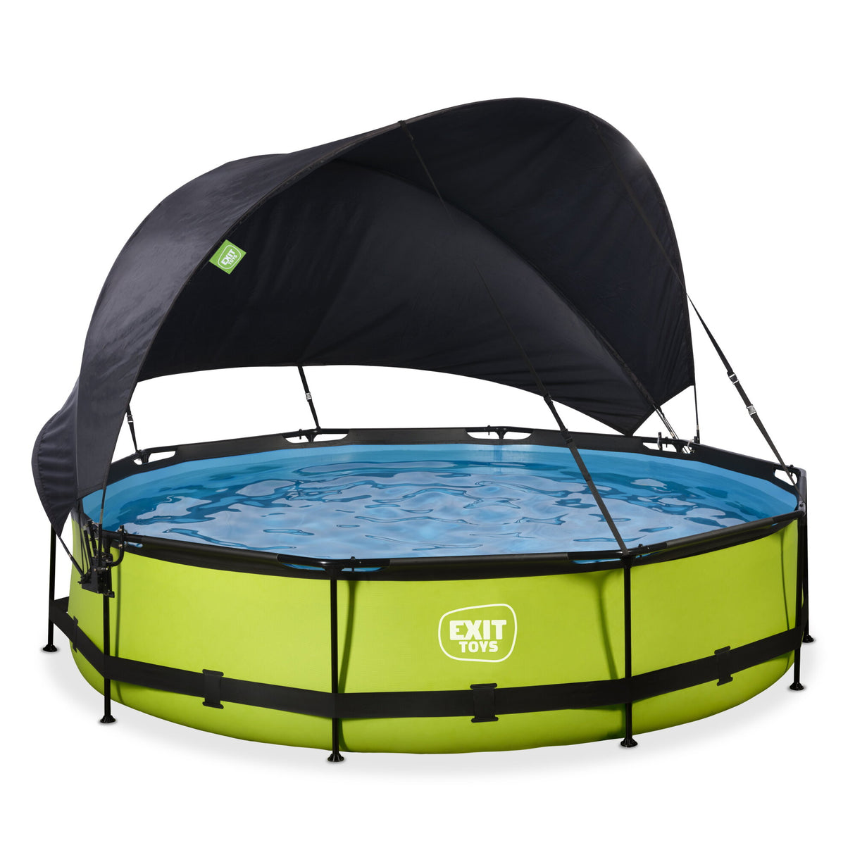 EXIT Round Lime Pool with Canopy - ø360x76cm (Sand Filter Pump)