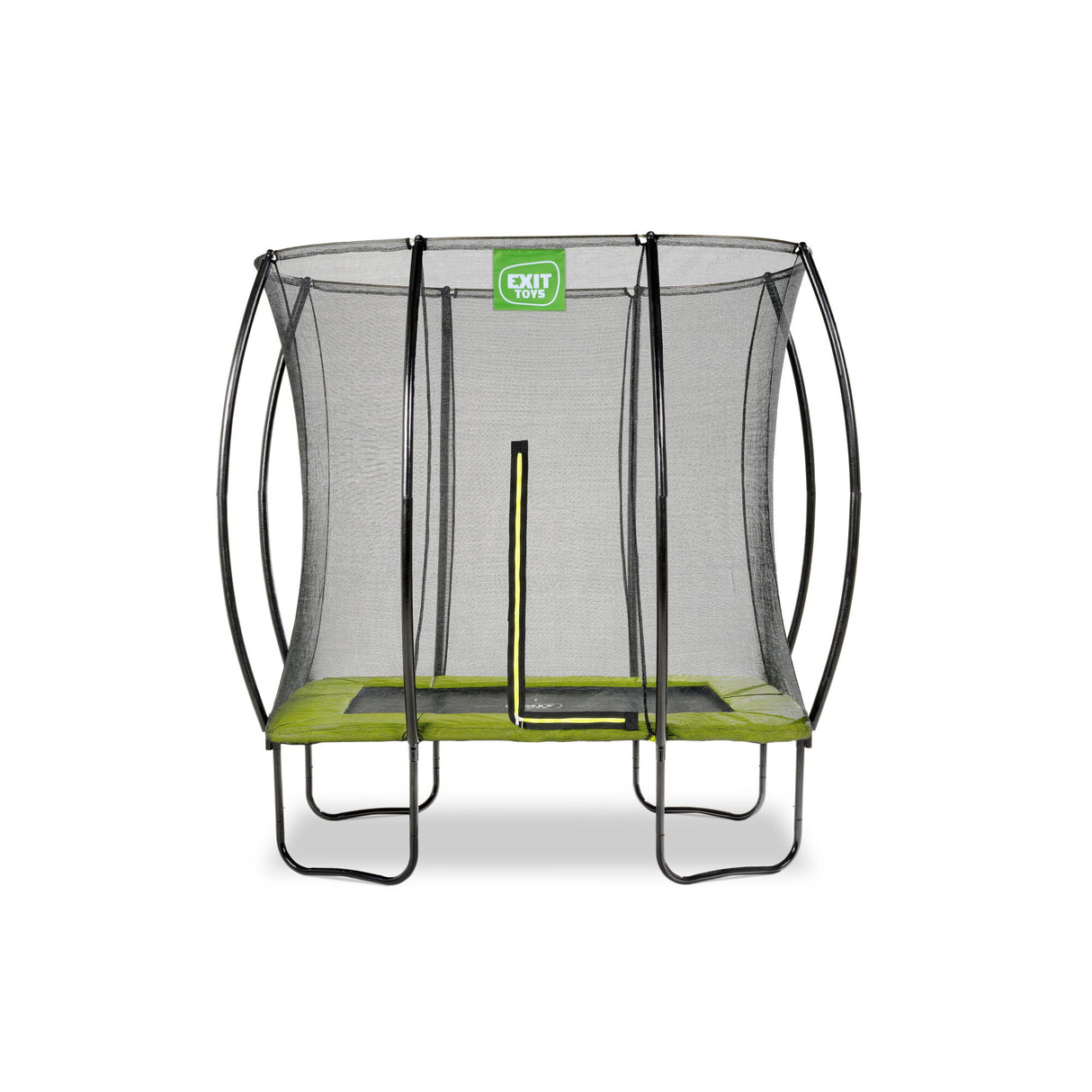 EXIT Silhouette Rectangle Trampoline - 5x7 Ft (Lime)