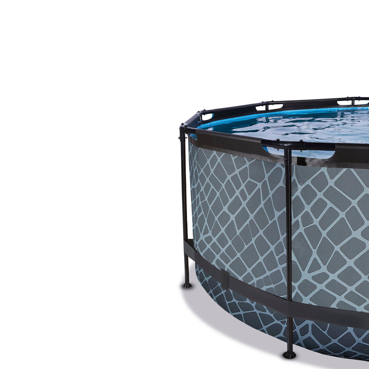 EXIT Stone Round Frame Pool - ø360