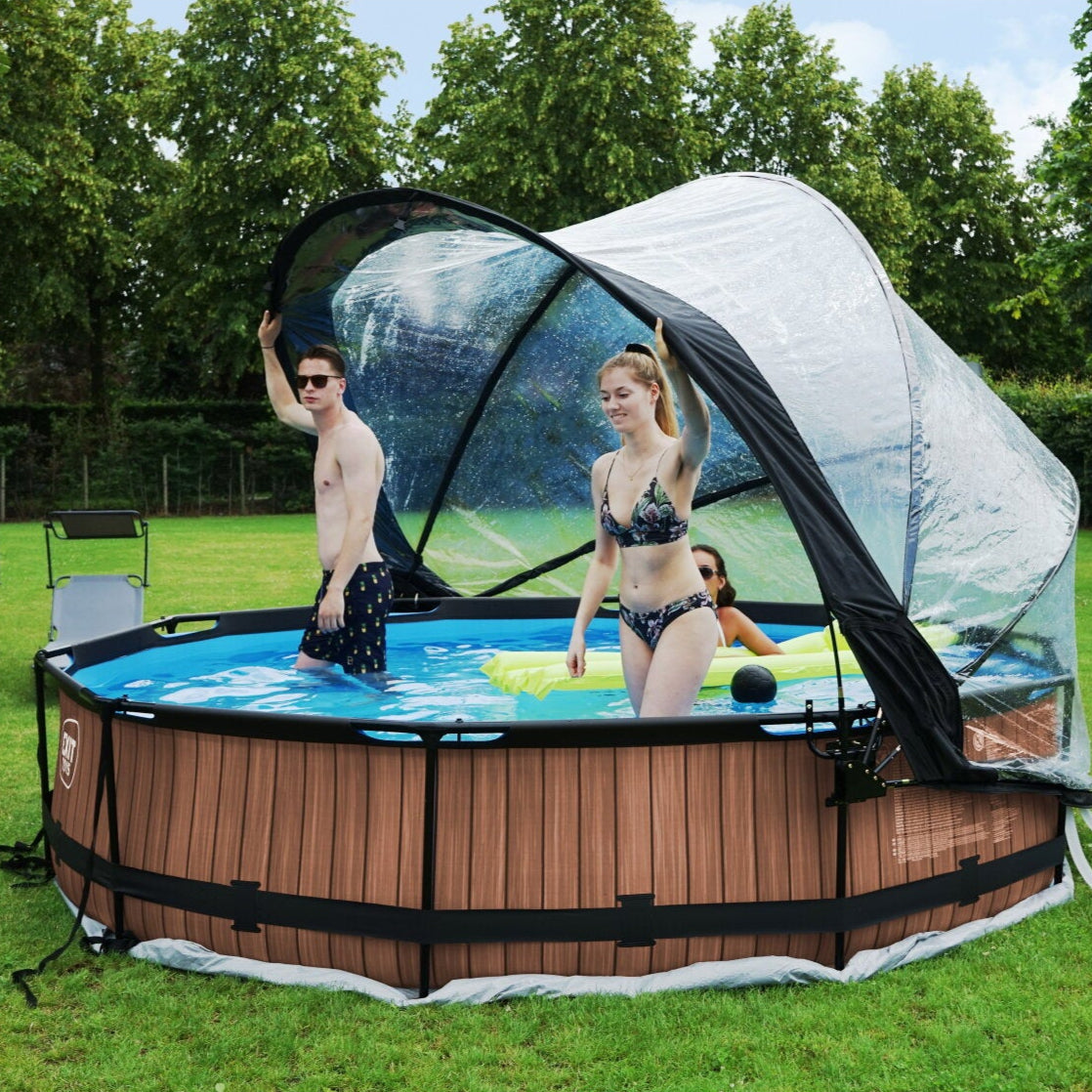 EXIT Wood Brown Pool - ø360x76cm 7