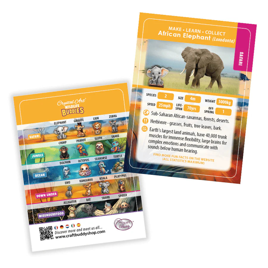 Crystal Art Wildlife Buddies - Elephant