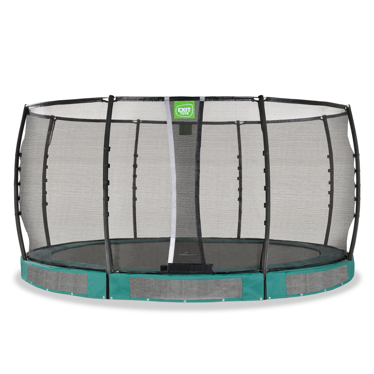 Exit Allure Premium Ground Round Trampoline - 14 Ft (Green)