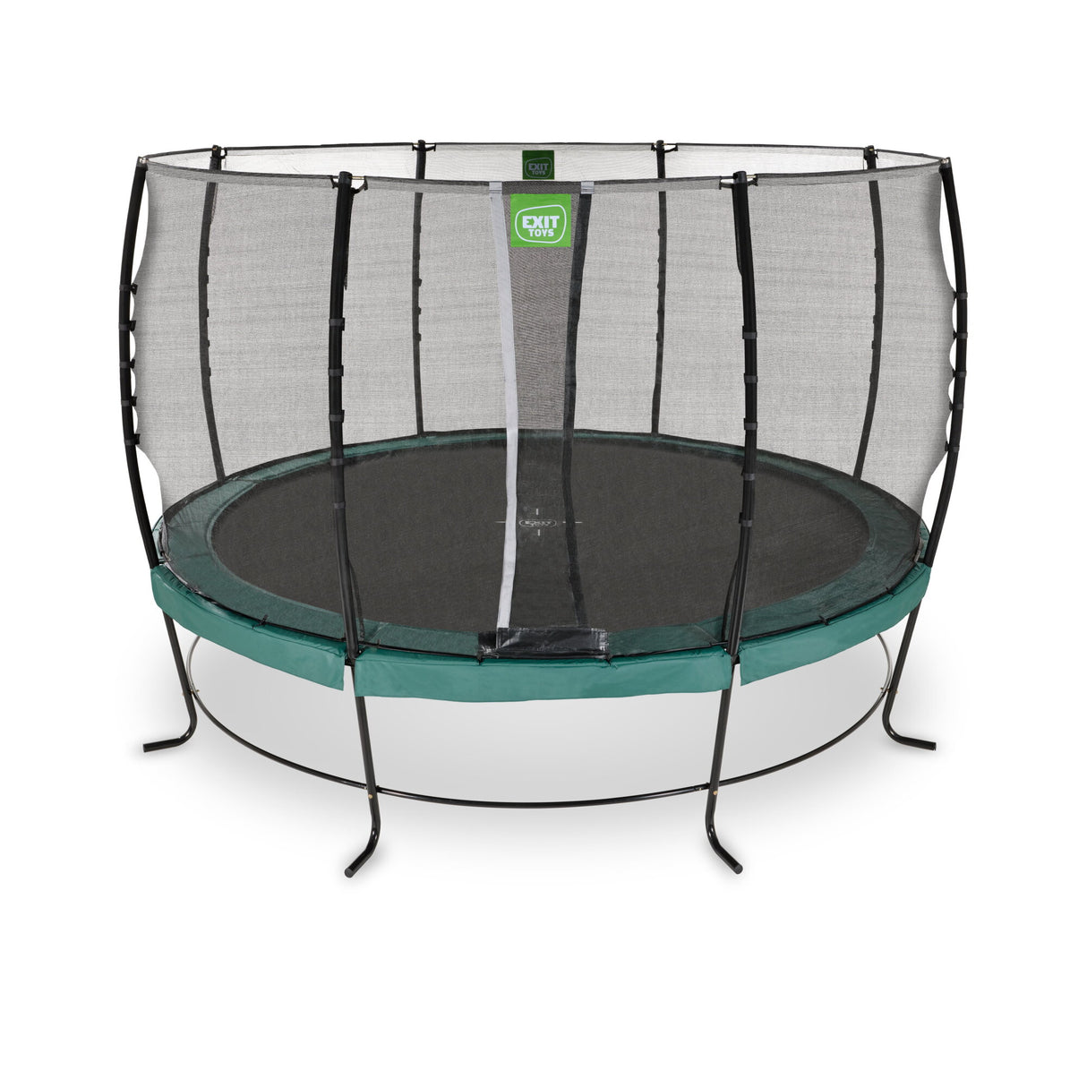 Exit Lotus Classic Round Trampoline with Safety Net - 12 Ft (Green)