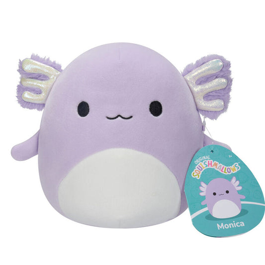 Squishmallows 7.5 Inch Monica Purple Axolotl with Fuzzy Belly