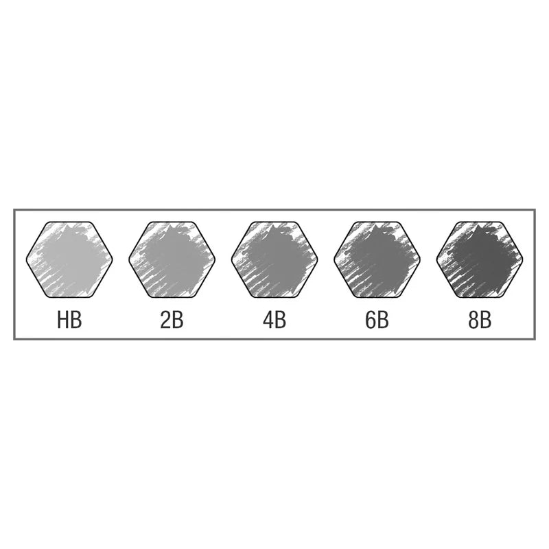 Faber-Castell 9000 Jumbo Graphite Pencil (Tin Of 5)