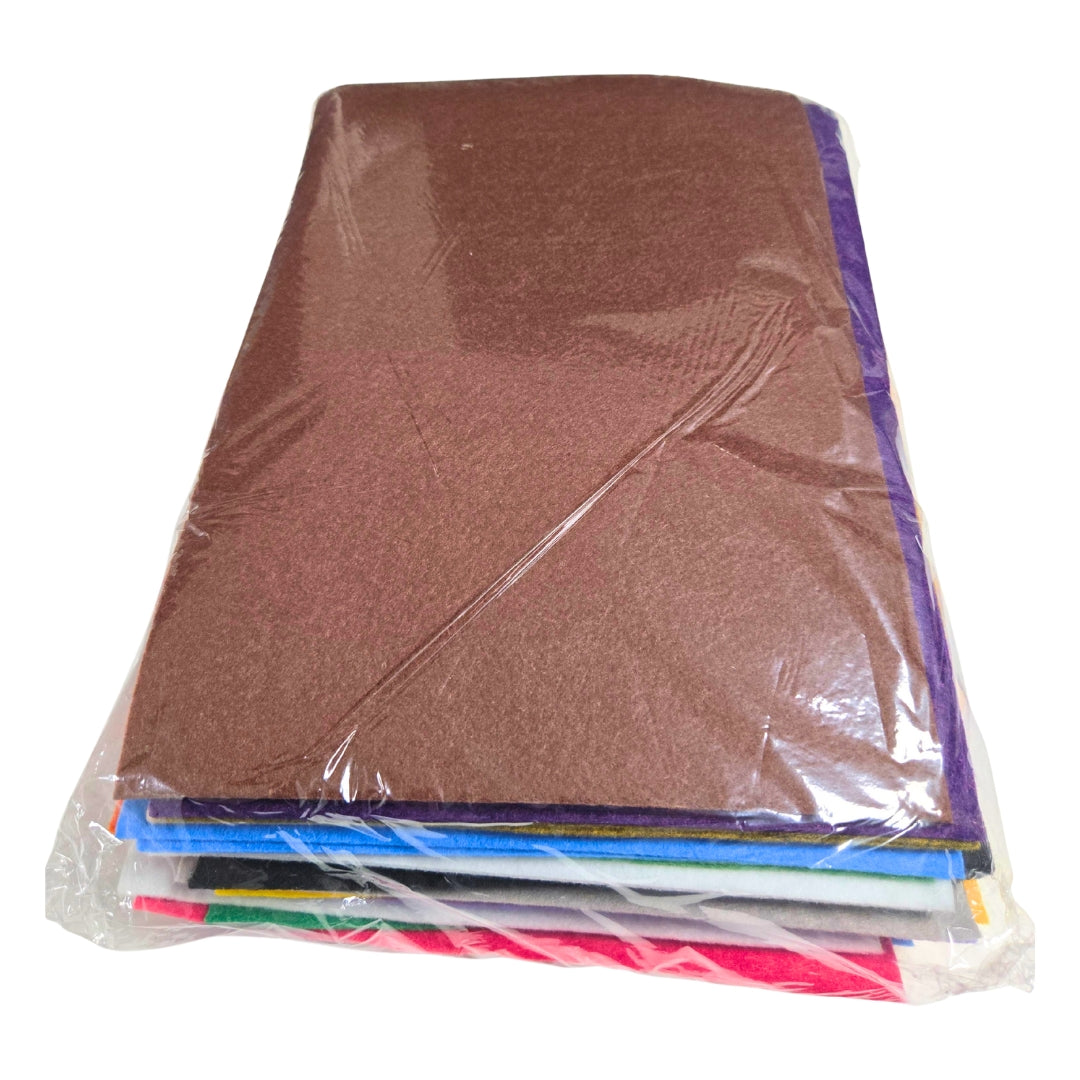 A4 Felt Pack - Assorted Colours (48 Pack)