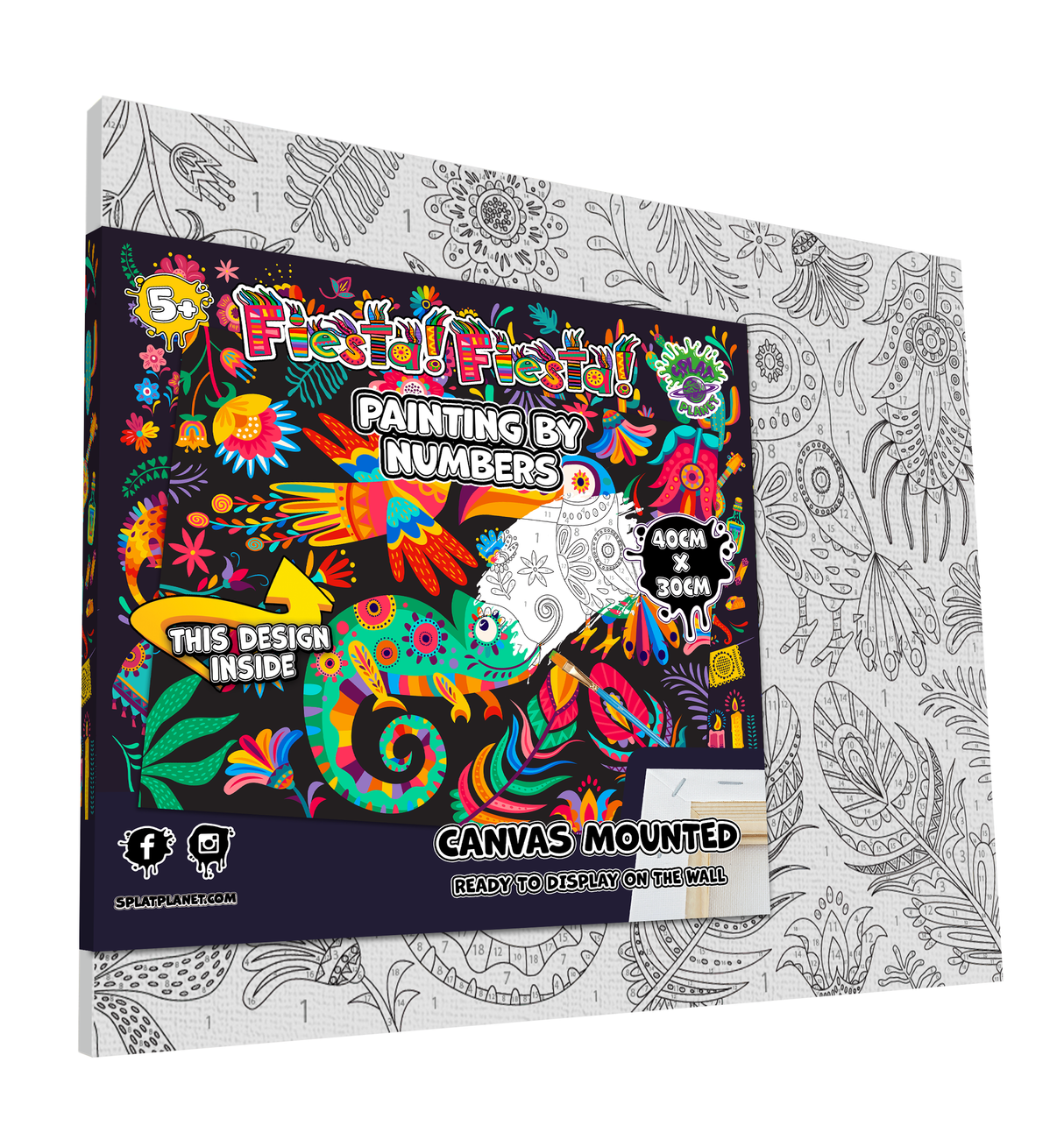 Fiesta Fiesta Paint by Numbers Splat Planet