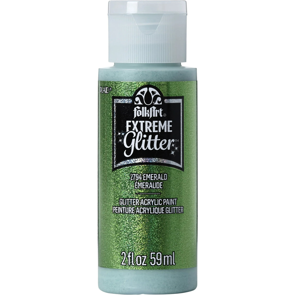 FolkArt Extreme Glitter Acrylic Paint 59ml - Emerald