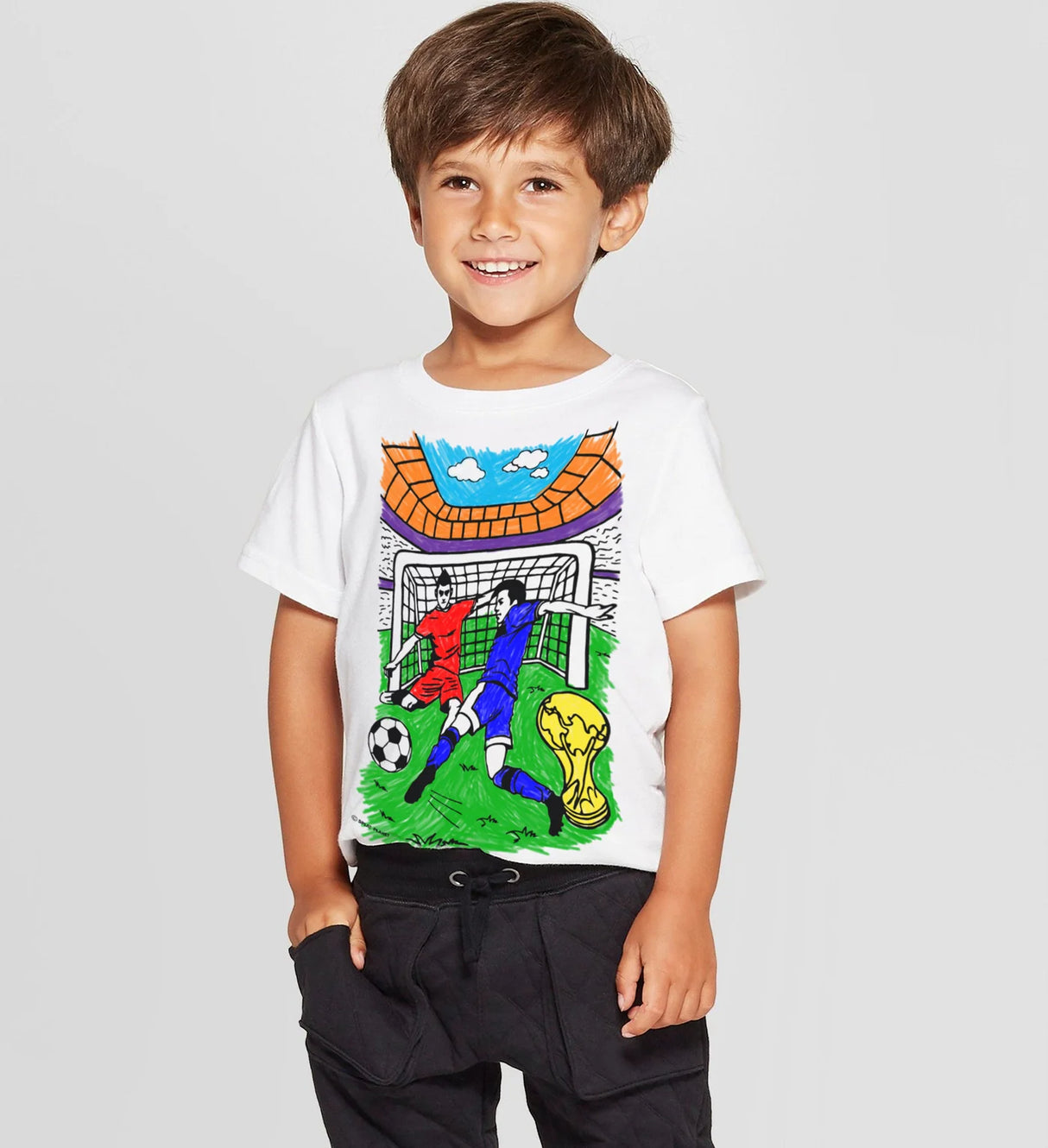 Splat Planet PYO T-Shirt: Football (Size 7-8 Years)