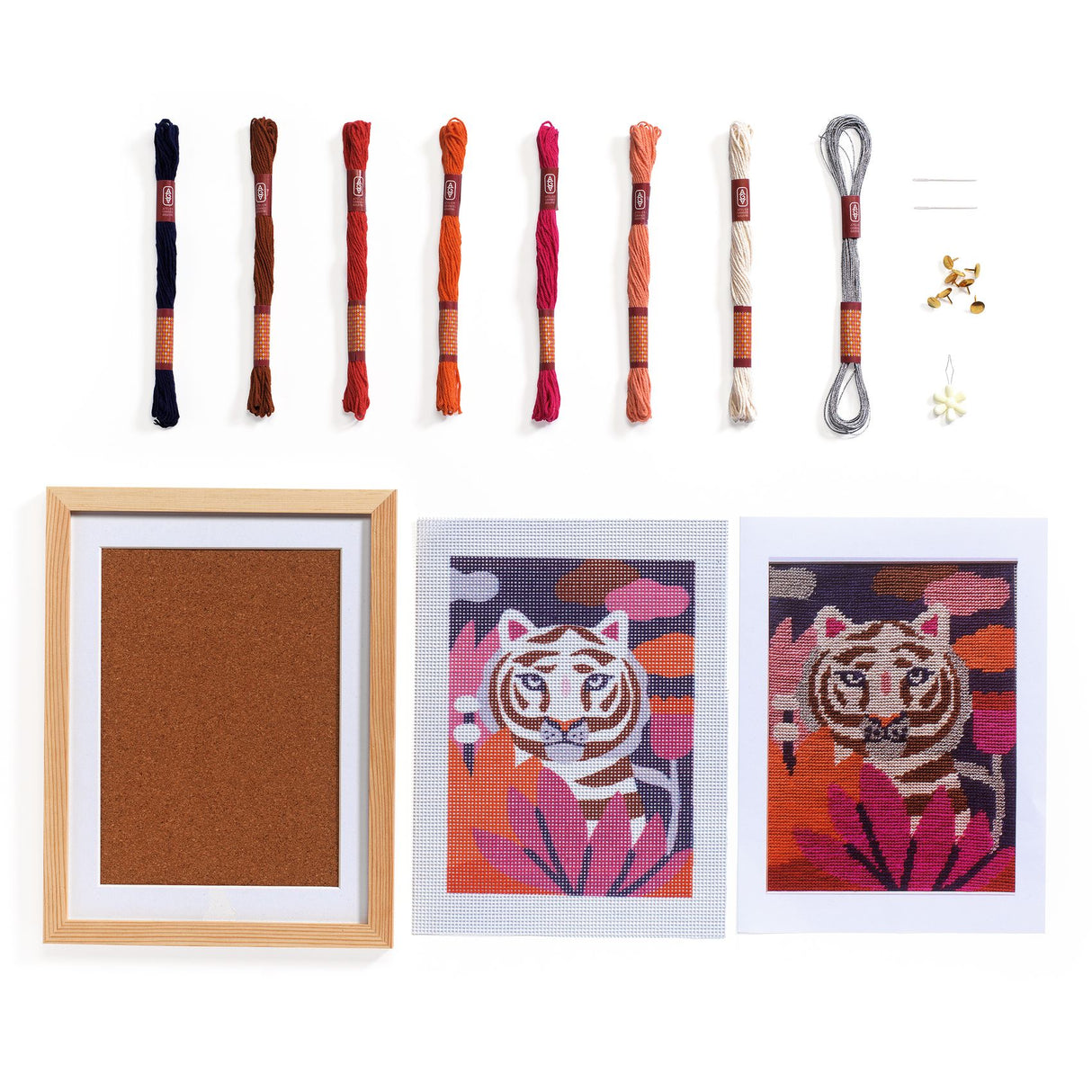Djeco Atelier Needlepoint Kit - Wild Cat