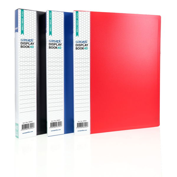 Concept A4 40 Pocket Display Book (Assortment)
