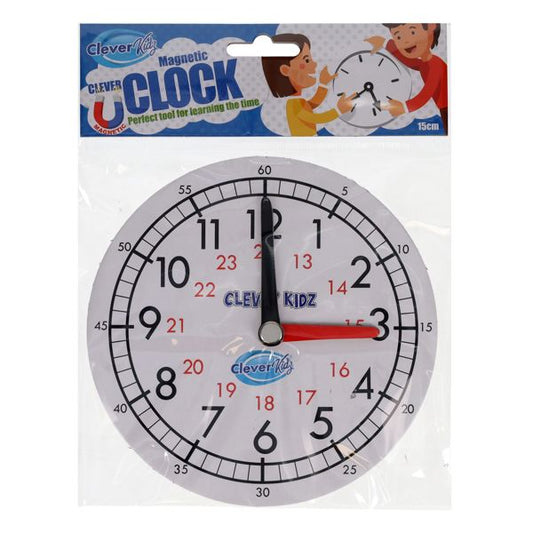 Clever Kidz 15cm Magnetic Clever Clock