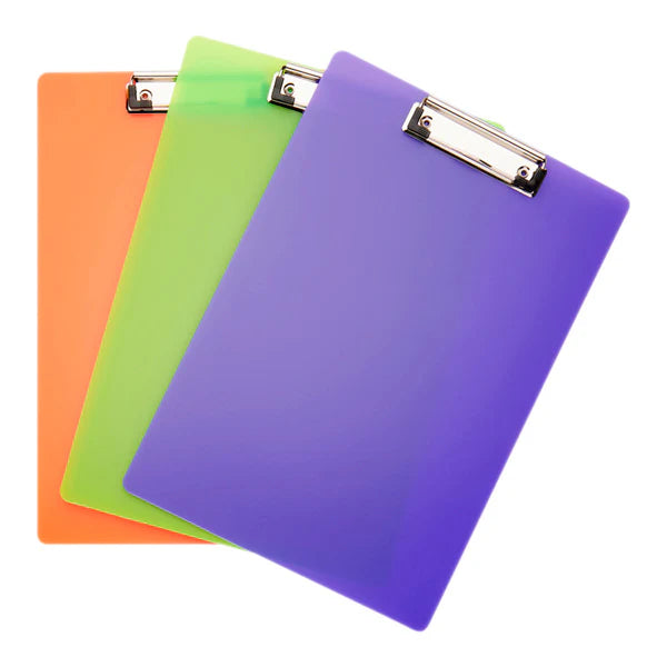 A4 Clip Board Tangerine (Assortment)