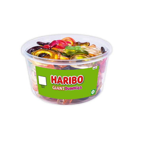 Haribo Giant Dummies Sweets Drum 816g 13590