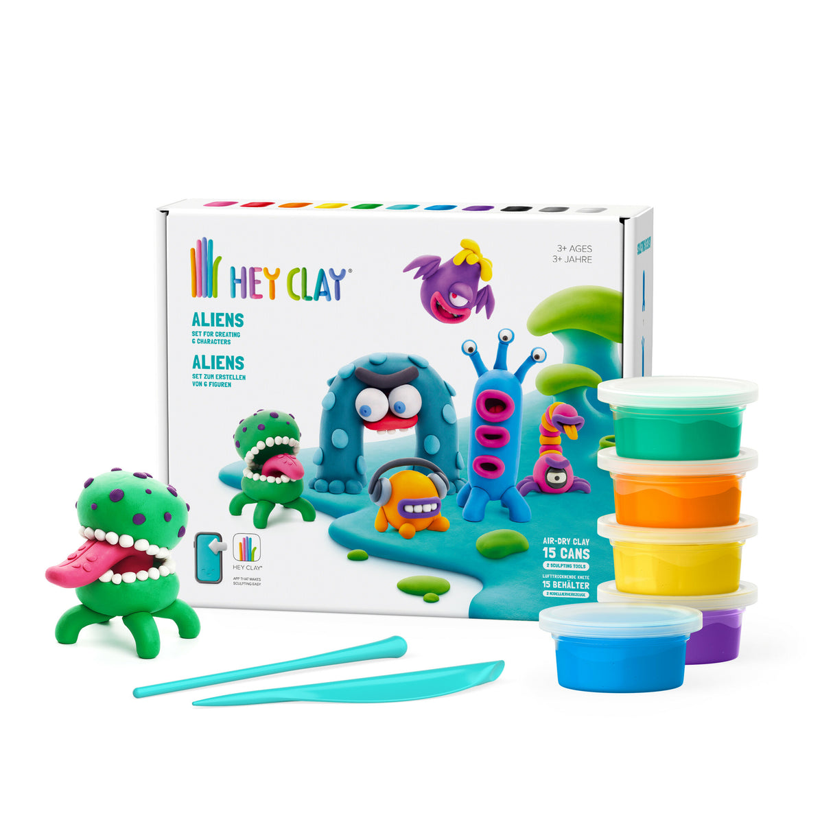 Hey Clay - Aliens Set (15 Cans)