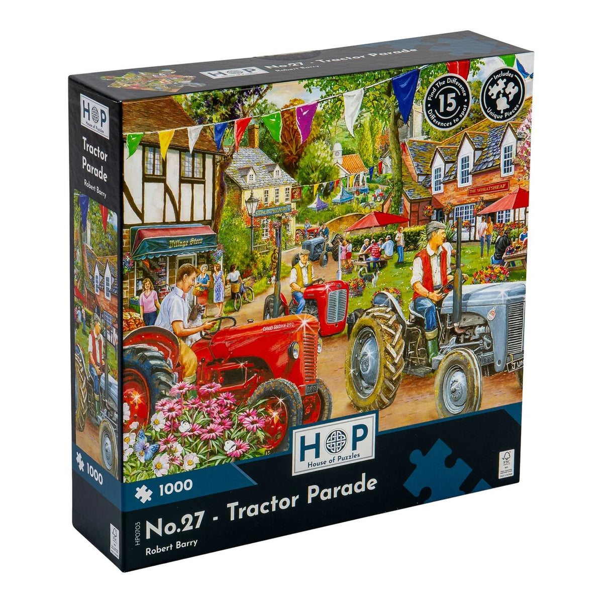 1000 Piece Jigsaw Puzzle - Find The Difference: Tractor Parade