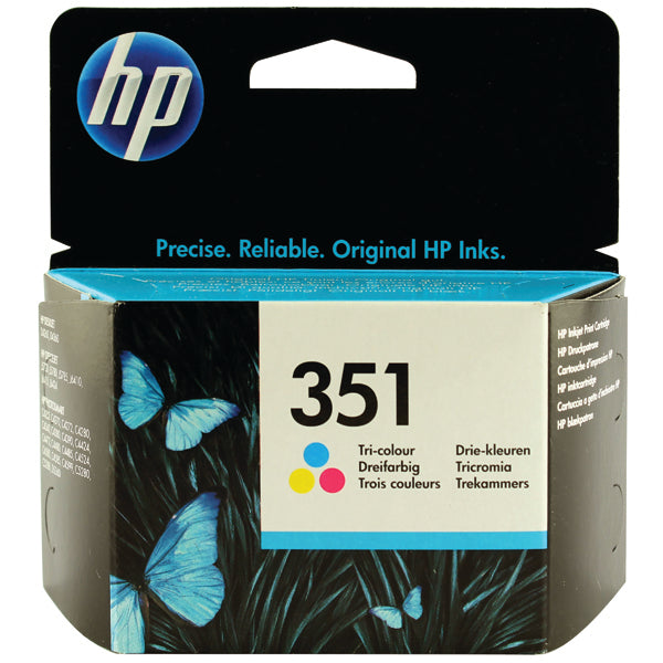 HP 351 InkJet Cartridge 3.5ml Tri-color CMY CB337EE