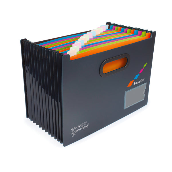 Rapesco Germ-Savvy A4 13 Part Desktop Expanding File w/Dividers 1489