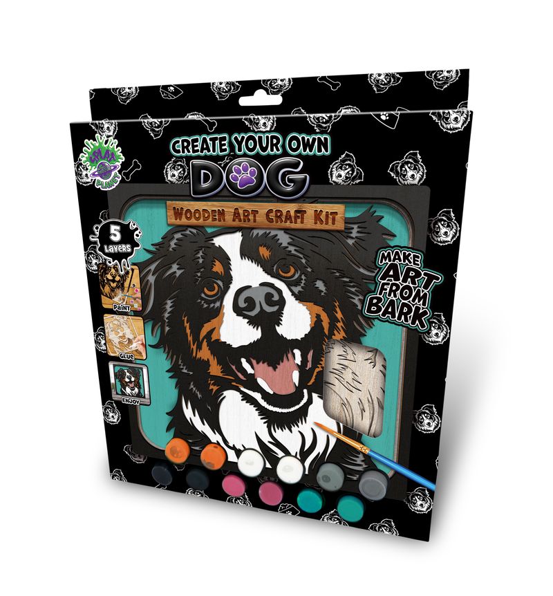 Splat Planet Wood Art Kit - Dog
