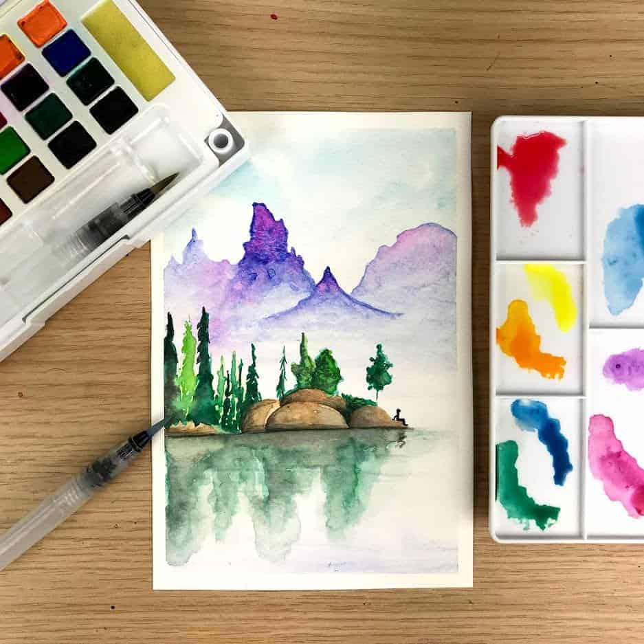 Zieler A5 Watercolour Paper Gummed Pad 300gsm (12 Sheets)
