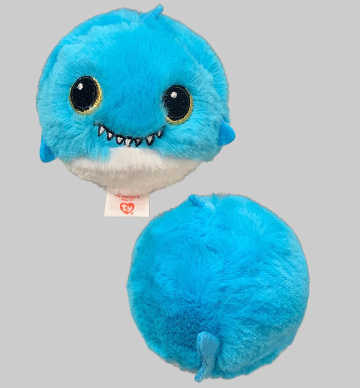 Ty Beanie Bouncer - Fins Blue Shark