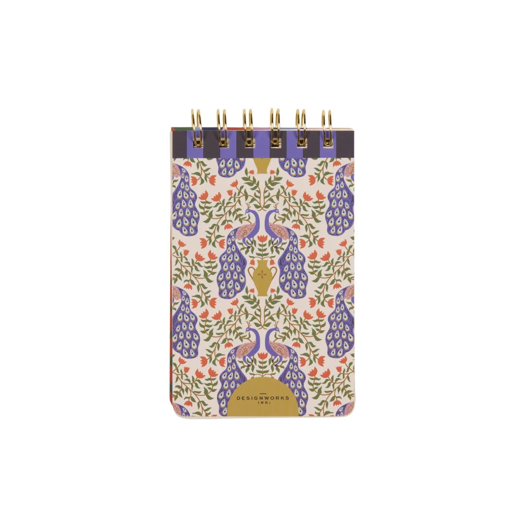 DesignWorks A Dopo Twin Wire Notepad - Peacock