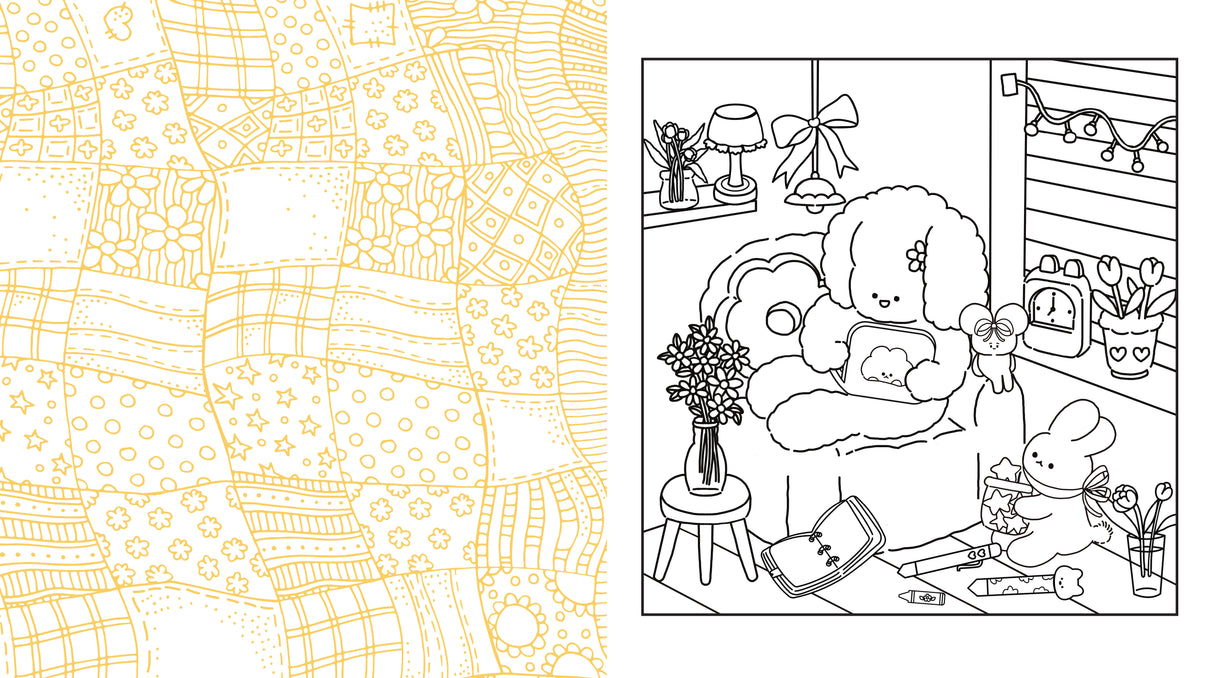 Cozy & Calm Stress Relief Coloring Book