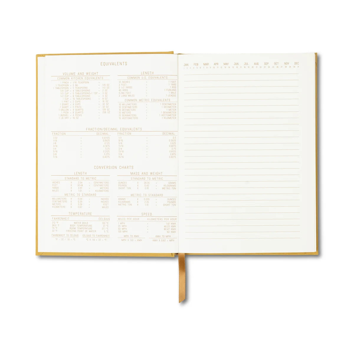 DesignWorks Hard Cover Suede Journal - Ochre Radiant Sun Block