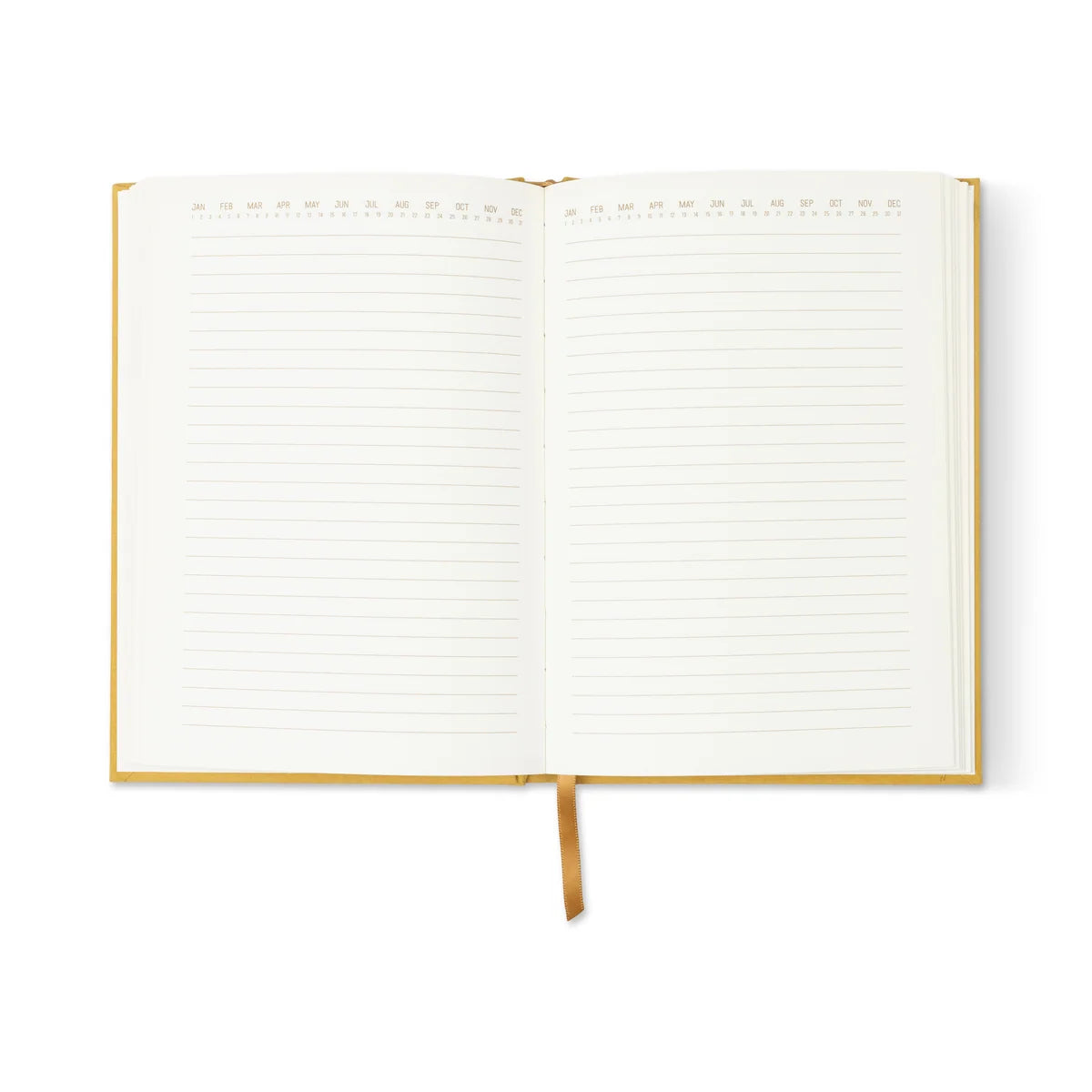 DesignWorks Hard Cover Suede Journal - Ochre Radiant Sun Block