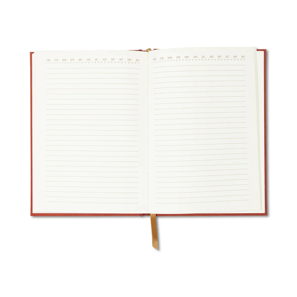 DesignWorks Hard Cover Suede Journal - Radiant Terracotta Rays