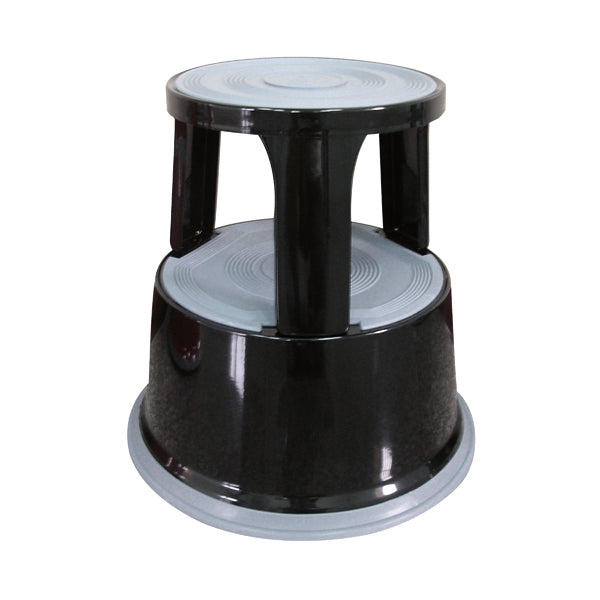 Q-Connect Metal Step Stool Black KF04845