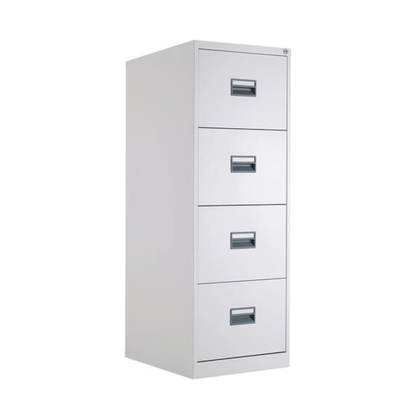Talos 4 Drawer Filing Cabinet 465x620x1300mm White KF78773