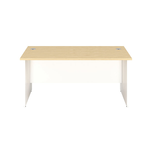 Jemini Rectangular Panel End Desk 1400x800x730mm Maple KF804741