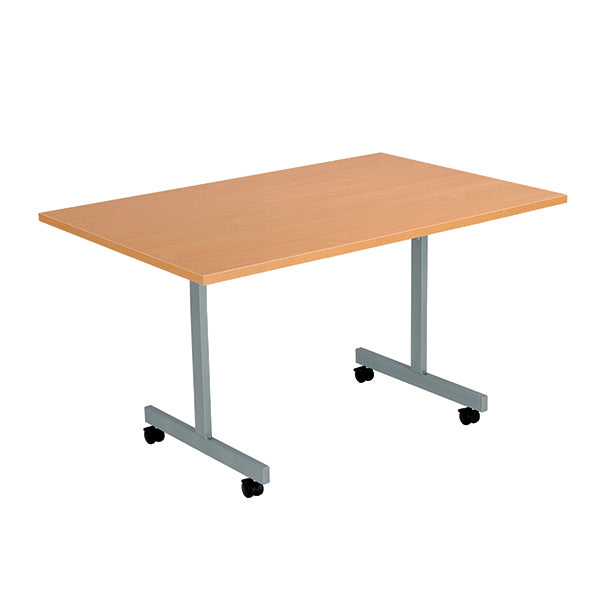 Jemini Rectangular Mobile Tilting Table 1200x800x720mm Beech KF823002