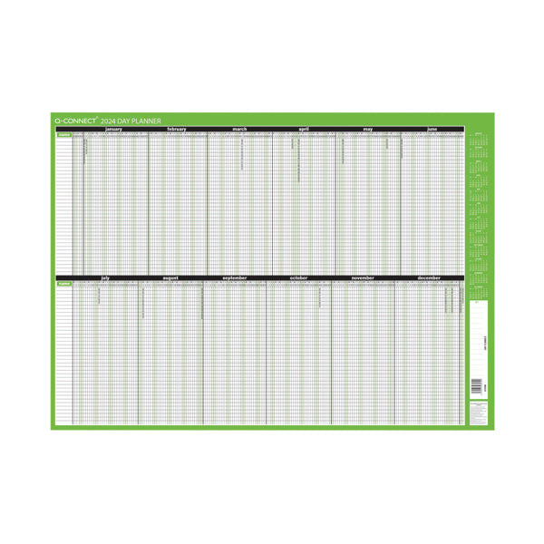 Q-Connect Day Planner Unmounted 2024 KFDPU24
