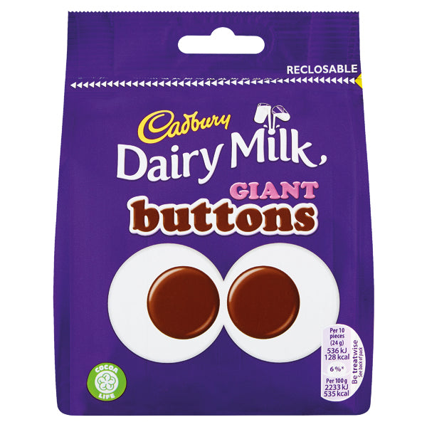 Cadbury Giant Buttons Sh Bag 95G Ea