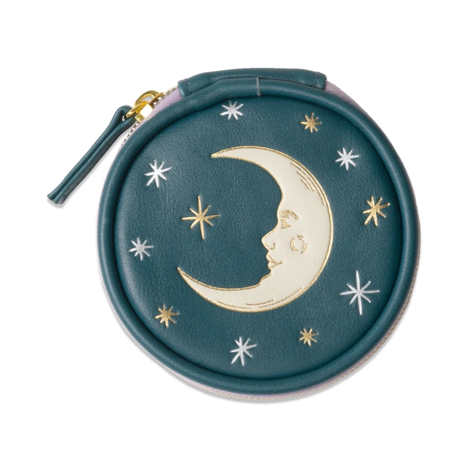 DesignWorks Vegan Leather Pill Case - Teal Moon