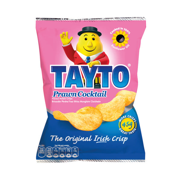Tayto Prawn Cocktail Crisps 45g (Pack of 50) 763337