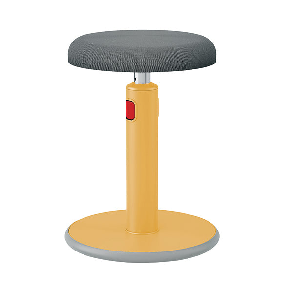 Leitz Ergo Cosy Active Sit/Stand Stool 370x370x690mm Warm Yellow 65180019