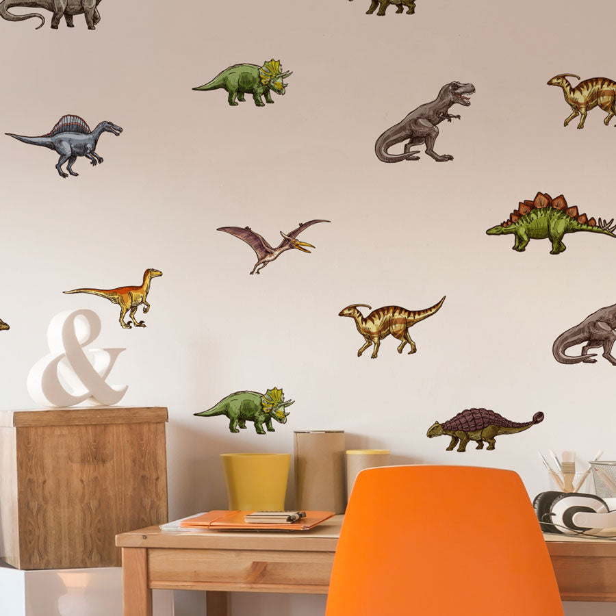Wall Sticker Pack - Dinosaurs (33 Pack)