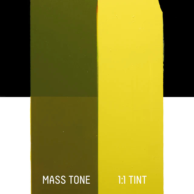 Two vertical color swatches, one green and one yellow, with 'Mass Tone' and ':1:Tint' text below.