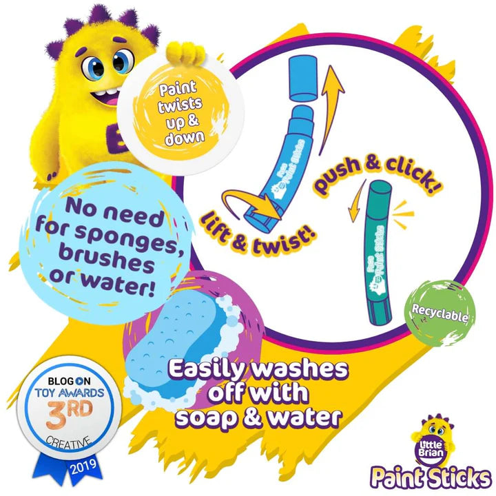 Little Brian Face Paint Sticks Classic (12 Assorted)