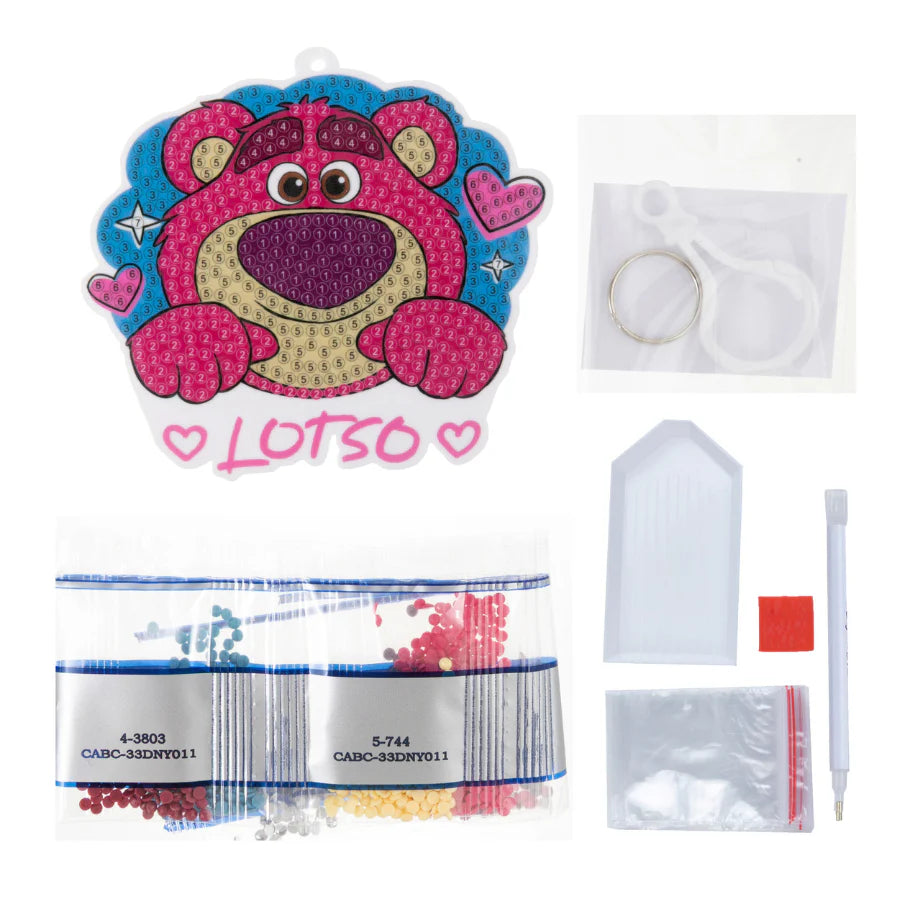 Crystal Art Bag Charm - Lotso