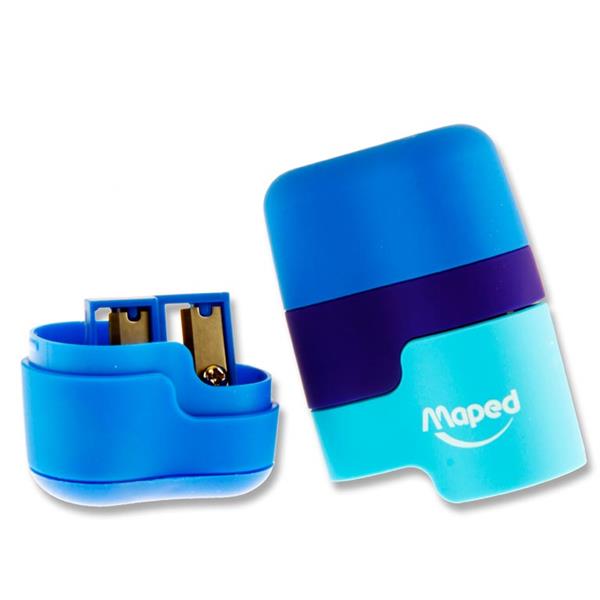 Maped Duo Connect Twin Hole Sharpener & Eraser (Assortment)